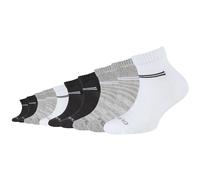 10er Pack camano Mesh Ventilation Quarter Socken Kinder 9997 - black mix 23-26