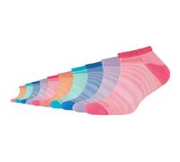 10er Pack camano Mesh Ventilation Sneakersocken Kinder 4130 - prism pink 35-38