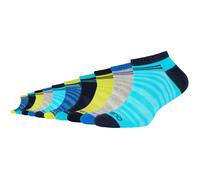 10er Pack camano Mesh Ventilation Sneakersocken Kinder 6260 - blue atoll 27-30