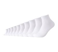 10er Pack camano Red Classic Quarter Socken 1000 - white 43-46