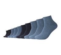 10er Pack camano Red Classic Quarter Socken 5500 - denim melange 43-46