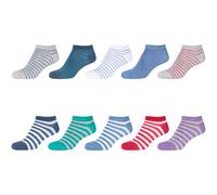 10er Pack camano Soft Bio-Baumwolle Sneakersocken Kinder 4420 - lilac petal 27-30