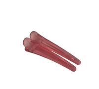 10pc Fix Haar Haarnadeln Bunte Matt Entenschnabel Clip Mode Pony Friseur Pins Haarspangen Kopfbedeckungen Zubehör für Frauen(Red)