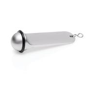 10x Schlüsselanhänger silber Hotel Zinkguss – mit Gummiring 11 cm