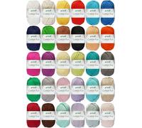 10x50 Gramm Gründl Cotton Fun Wolle Häkelgarn Strickgarn inkl. Anleitung Meerschwein (mit Farbauswahl)