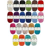 10x50 Gramm Gründl Wolle Filzwolle Uni mit Farbauswahl inkl. Anleitung für Topflappen (UNI)