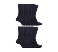 (11-14 Jahre, Blau) Sock Snob - Sock Snob - 12er Pack Kinder Socken Einfarbig | Baumwolle Socken für Schule