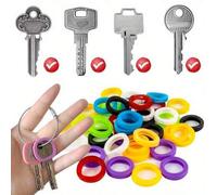 11/22/33 bunte PVC Schlüsselkappen - Einfach Ihre Haustürschlüssel identifizieren! Schlüsselkappen-Set, praktisch für Identifikation und Organisation,