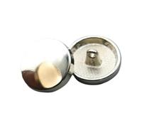 11,5mm-30mm glänzende Metallknöpfe, runde, flache Knöpfe, Silber, 30mm 6 Stk