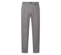 Strellson Bundfaltenhose Herren Baumwoll-Stretch grau, 36/32