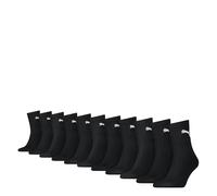11 Pack Puma Herren Damen Short Crew Socken Sportsocken 35-38 PS11 Black