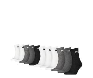 11 Pack Puma Herren Damen Short Crew Socken Sportsocken 39-42 PS11 Anthracite / White