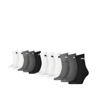 11 Pack Puma Herren Damen Short Crew Socken Sportsocken 43-46 PS11 Anthracite / White