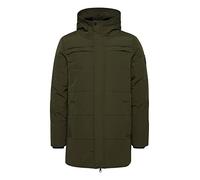 11 Project Braga Herren Winterparka Parka Winterjacke gefüttert mit hochabschließendem Kragen, Größe:L, Farbe:Rosin (190509)