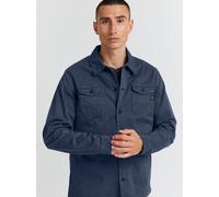 11 Project Langarmhemd Herren Regular Fit Baumwolle blau, M