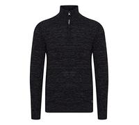 11 Project PRAlbanus Herren Strickpullover Troyer Grobstrick Pullover aus 100% Baumwolle, Größe:L, Farbe:Black (194007)