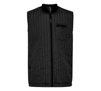 11 Project PRArne Herren Weste Steppweste Outdoor Weste leicht gefüttert mit RIPP-Kragen Regular Fit, Größe:L, Farbe:Black (194007)