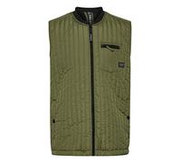 11 Project PRArne Herren Weste Steppweste Outdoor Weste leicht gefüttert mit Ripp-Kragen Regular Fit, Größe:XXL, Farbe:Loden Green (180422)