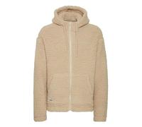 11 Project PRDaag Herren Teddy-Jacke Übergangsjacke Jacke mit Kapuze Kordelzug Kängurutasche Reißverschluss Regular fit, Größe:3XL, Farbe:Oatmeal (130401)