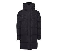 11 Project PRDenny Herren Übergangsjacke Parka Lange Jacke hochabschließender Kragen robustes Material, Größe: L, Farbe: Black (194007)