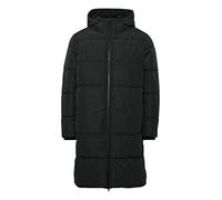 11 Project PRDooby Parka Herren Übergangsjacke Parka Lange Jacke Lange Winterjacke Winterparka mit Kapuze und Steppungen Regular Fit, Größe:S, Farbe:Black (194007)