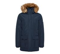 11 Project PRDuffin Herren Winterparka Parka Winterjacke mit hochabschließendem Kragen und abnehmbarem Kunstfell an der Kapuze, Größe:XL, Farbe:Dress Blues (194024)