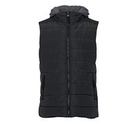 11 Project PREbbe Herren Weste Outdoor-Weste leicht gesteppte Weste mit Sweat-Kapuze Regular Fit, Größe:M, Farbe:Black (194007)
