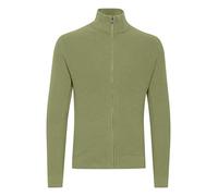 11 Project PREdu Herren Strickjacke Cardigan Feinstrick Strickjacke mit Stehkragen und Reißverschluss, Größe:XL, Farbe:Oil Green (170115)