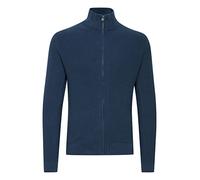 11 Project PREdu Herren Strickjacke Cardigan Feinstrick Strickjacke mit Stehkragen und Reißverschluss, Größe:M, Farbe:Dress Blues (194024)