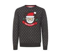 11 Project Weihnachtspullover Herren anthrazit, XXL