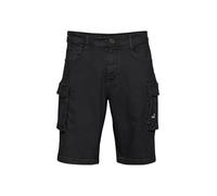 11 Project PRLijan Herren Cargo Shorts Bermuda Kurze Hose mit Stretch Regular Fit, Größe:M, Farbe:Black (194007)