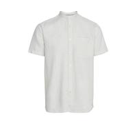 11 Project PROcke Herren Kurzarmhemd aus Leinenmix Herrenhemd Hemd, Größe:M, Farbe:Off White (114201)