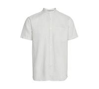 11 Project PROcke Herren Kurzarmhemd aus Leinenmix Herrenhemd Hemd, Größe:XXL, Farbe:Off White (114201)
