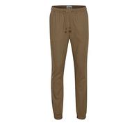 11 Project PROeyvind Herren Leinenhose Lange Stoffhose mit Kordeln Regular Fit, Größe:M, Farbe:Shitake (181015)