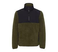 11 Project PRPiet Troyer Sweatshirt Herren Pullover Sweater mit Teddy Fell mit Stehkragen Regular Fit, Größe:3XL, Farbe:Ivy Green (190512)