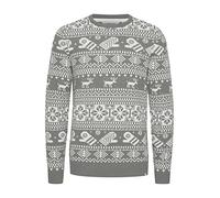 11 Project Strickpullover Herren grau, XXL