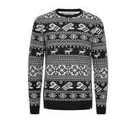 11 Project PRUwe Herren Weihnachtspullover Strickpullover, Größe:XL, Farbe:Dark Navy (194013)