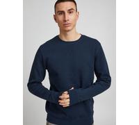 11 Project Rundhalspullover Herren blau, M