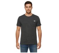 11 PROJECT Santo Herren Baumwoll-Shirt T-Shirt meliertes Sommer-Shirt mit Brusttasche 20715236 ME 194007 Schwarz S