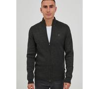 11 Project Sandor Herren Strickjacke Cardigan Feinstrick mit hochschließendem Kragen, Größe:M, Farbe:Dark Grey Melange (1940071)