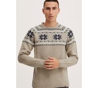 11 Project Weihnachtspullover Herren beige, L