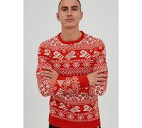 11 Project Weihnachtspullover Herren rot, L