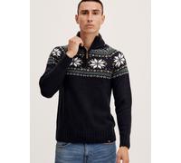 11 Project Weihnachtspullover Herren schwarz, XXXL