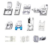 11 Stück Multifunktions Nähfußs, Singer Nähfüße Set, Nähmaschine Nähfuß Set Saum Fuß Ersatzteile Zubehör, Zubehör Set für Nähmaschine von W6, Brother, Singer, Privileg, Janome, Husqvarna und Mehr