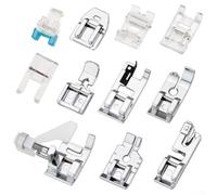 11-teiliges Nähmaschinen-Nähfuß-Set, niedrige Schaftfüße für Janome, Zinklegierung, Quilten, Stickrolle, Knopf, Saumfüße, Kit für Heimwerker-Kleidungsreparatur