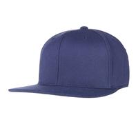 110 Flat Brim 6 Panel Cap dunkelblau One Size