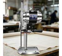 1100 W industrielle Stoffschneidemaschine, vertikale elektrische Lederschere mit LED-Licht, automatische Schärfklinge, zum Schneiden von Stoff/Leder/Gummi/Pappe(8")
