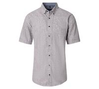 Kurzarmhemd CASAMODA "CASAMODA Freizeithemd Kurzarm Print", Herren, Gr. XL, Normalgrößen, orange, 100% Baumwolle, bedruckt, comfort fit, Hemden (82289657-XL) orange