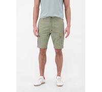 Cargobermudas LERROS "Cargo Bermuda aus hautfreundlichem Baumwollmix", Herren, Gr. 34, grün (tinted grau), 66% Baumwolle, 32% Nylon, 2% Elasthan, Hosen (20084111-34) tinted grau