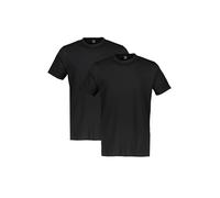 T-Shirt LERROS, Herren, Gr. L, schwarz, Single Jersey, Obermaterial: 100% Baumwolle, unifarben, Rundhals, Shirts T-Shirt, in klassischer Optik (60573908-L) schwarz